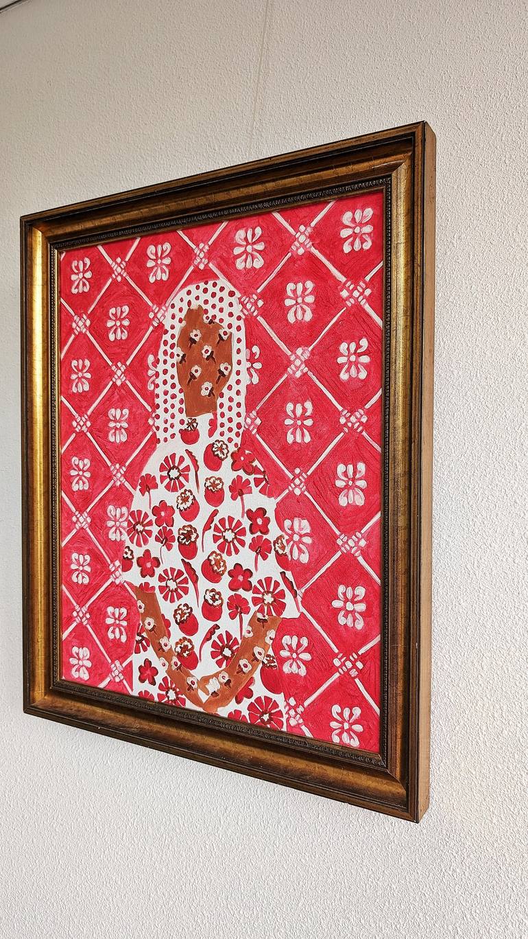 Original Abstract Women Painting by Natallia Paliashuk