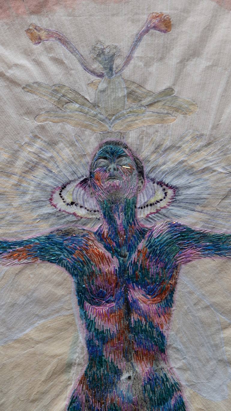 Original Conceptual Women Mixed Media by Juliana Domínguez