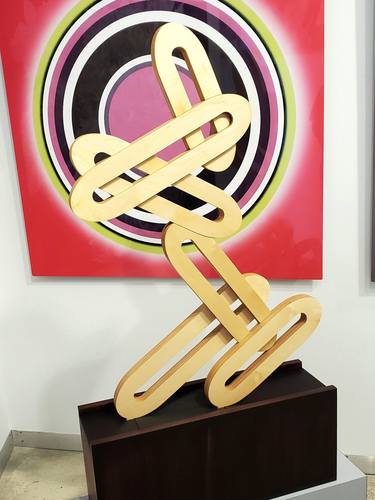 Original Geometric Abstract Sculpture by Imran Ghani