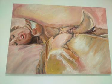 Print of Expressionism Erotic Paintings by daniel Rayo