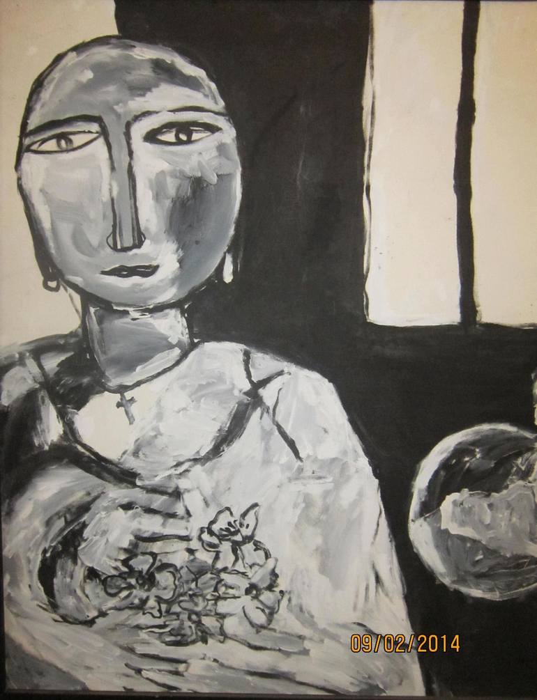 Original Contemporary Women Painting by Samantha Pradeep Jayatunga