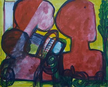 Original Abstract Expressionism Politics Paintings by Samantha Pradeep Jayatunga