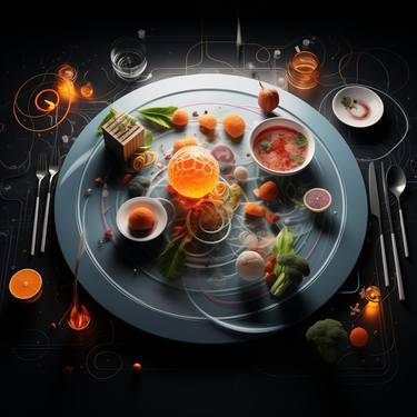 Print of Modern Cuisine Digital by Olga Riashyna