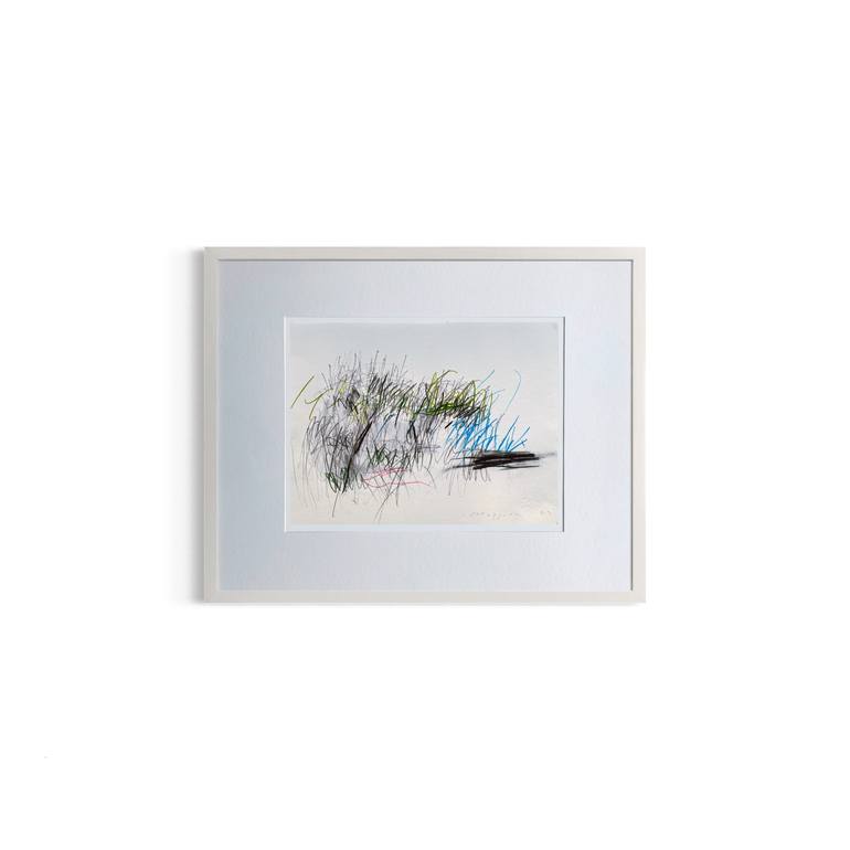 Original Abstract Expressionism Landscape Drawing by Davide Maggioni