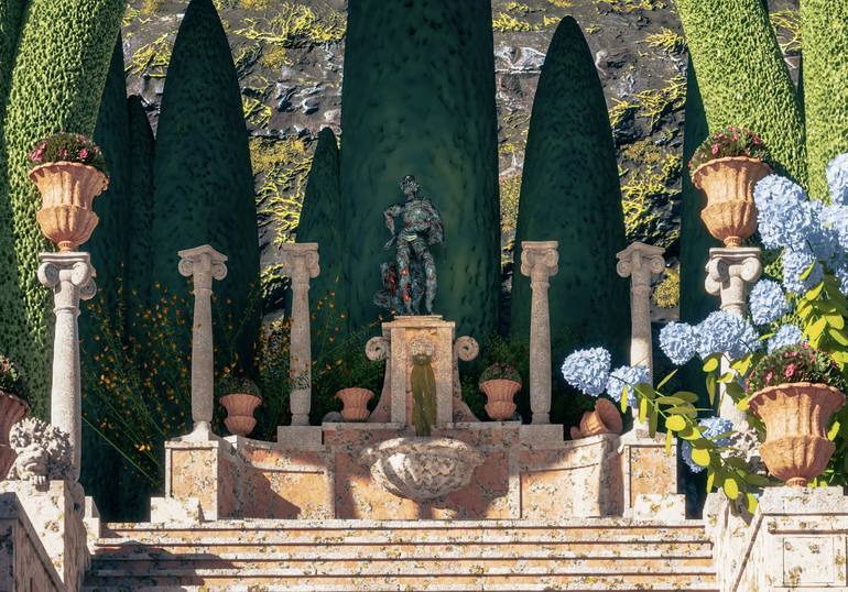 Original Romanticism Garden Digital by Gabriel Pastor