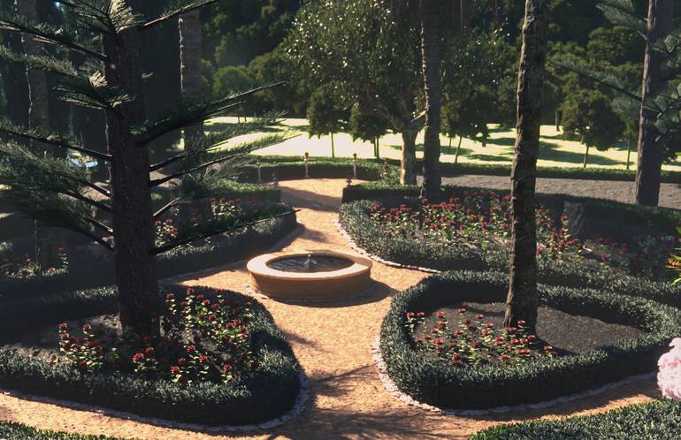 Original Romanticism Garden Digital by Gabriel Pastor