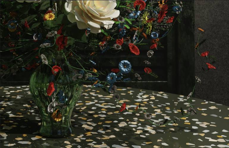 Original Romanticism Floral Digital by Gabriel Pastor