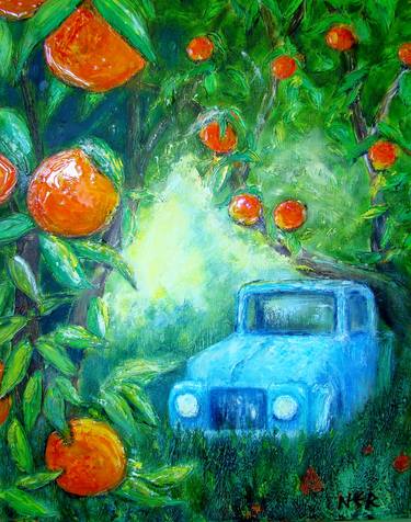 Print of Impressionism Automobile Paintings by Nancy Richardson