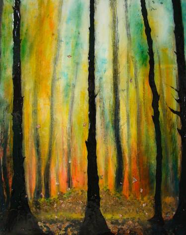 Original Impressionism Tree Paintings by Nancy Richardson