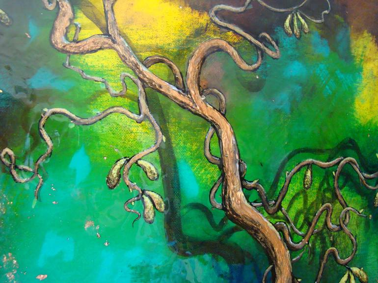 Original Art Deco Nature Painting by Nancy Richardson