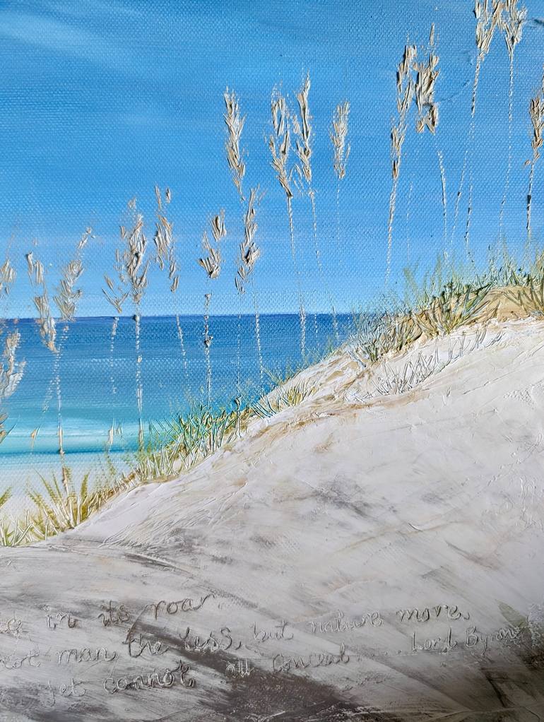 Original Documentary Beach Painting by Nancy Richardson