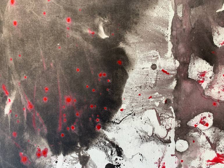 Original Abstract Expressionism Abstract Painting by Shawn Zheng