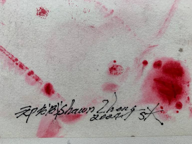 Original Abstract Expressionism Abstract Painting by Shawn Zheng