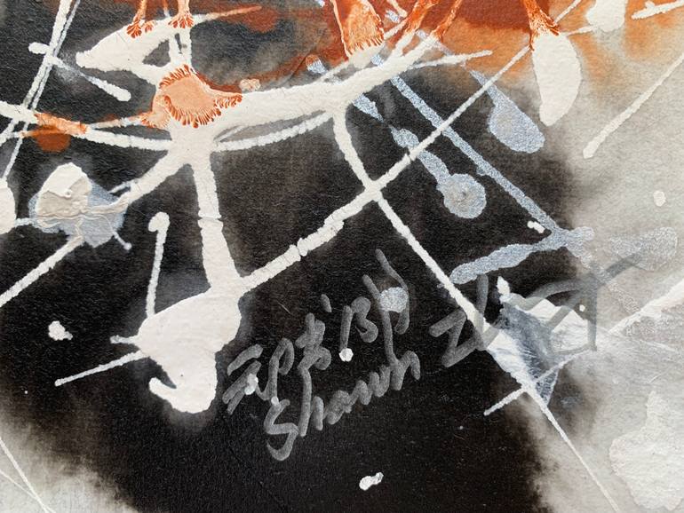 Original Abstract Expressionism Abstract Painting by Shawn Zheng