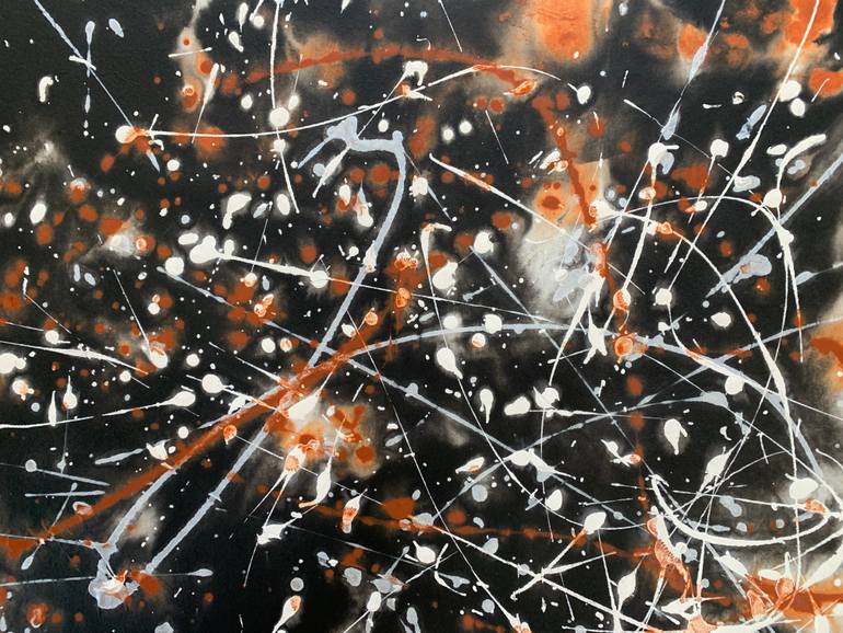 Original Abstract Expressionism Abstract Painting by Shawn Zheng