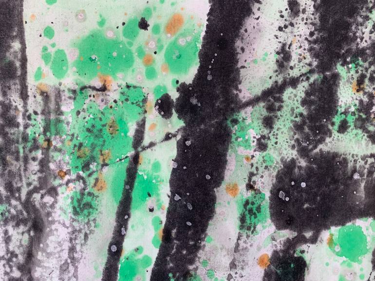 Original Expressionism Abstract Painting by Shawn Zheng