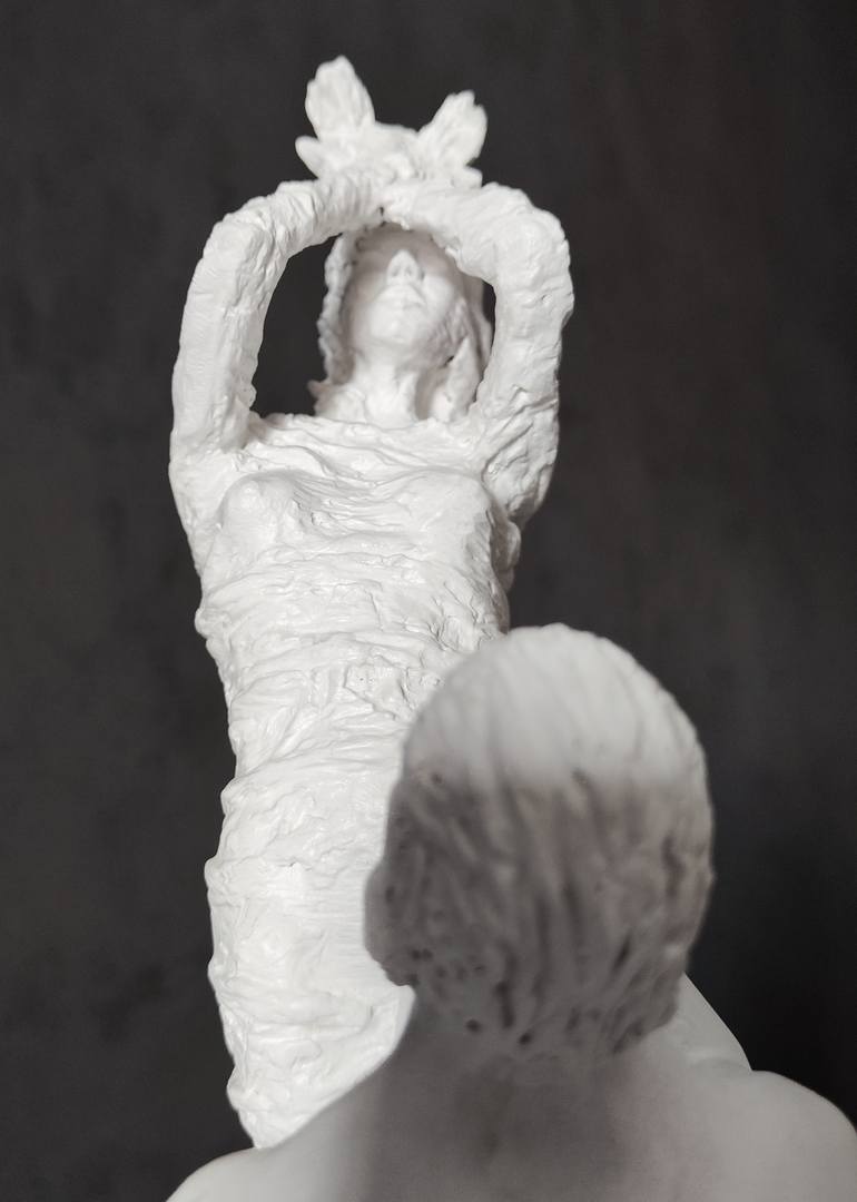 Original Art Deco Religion Sculpture by Evgeny Gitin