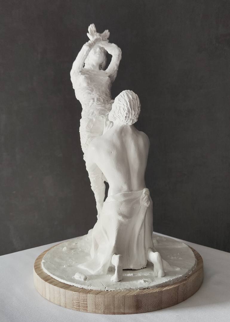 Original Art Deco Religion Sculpture by Evgeny Gitin