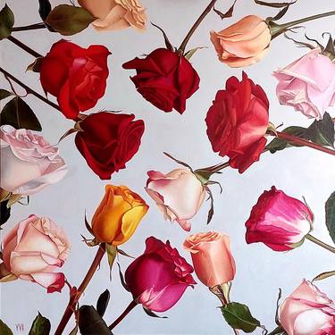 Original Fine Art Floral Paintings by Yanina Voró