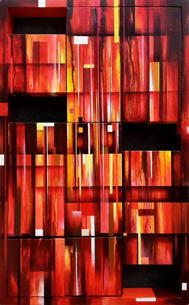 Original Abstract Paintings by Wharat Techavanich