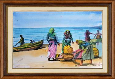 Original Realism Rural life Paintings by Kosala Kumara