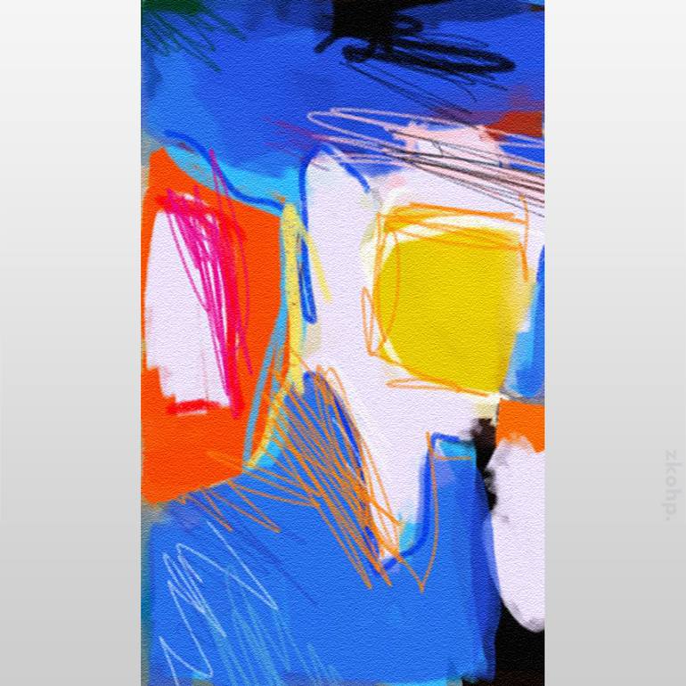 Original Abstract Printmaking by Zkohp Art