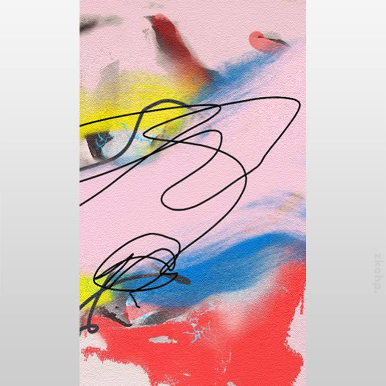 Original Abstract Printmaking by Zkohp Art