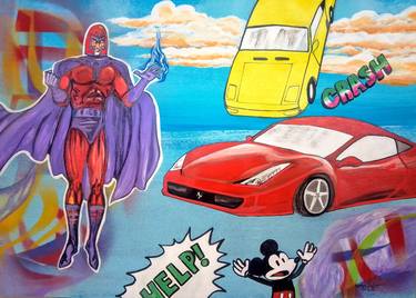 Original Contemporary Cartoon Drawing by Ronaldo  Almeida