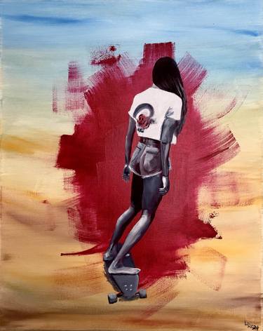 Original Contemporary Sports Paintings by Laurianne Donnez