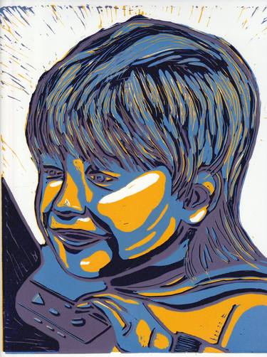 Original Figurative People Printmaking by Laurianne Donnez