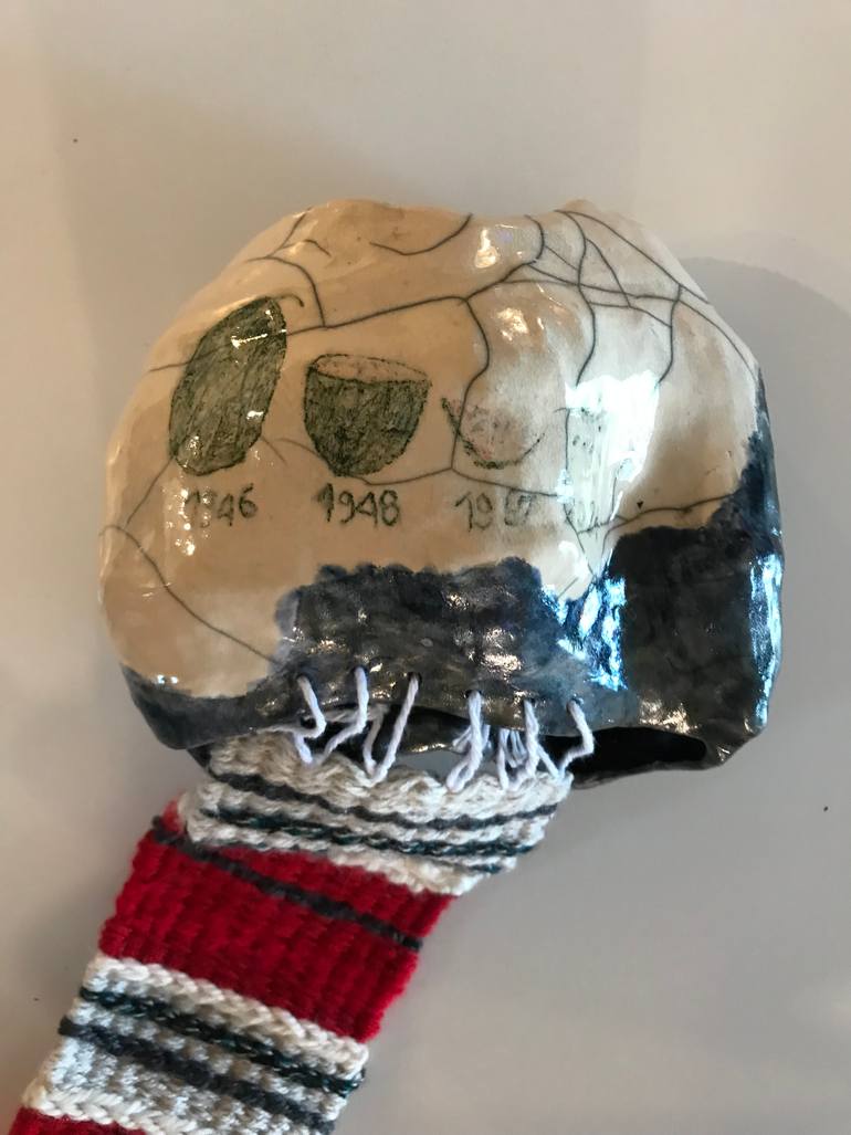 Original Abstract Politics Sculpture by Laurianne Donnez