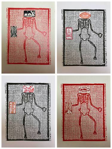 Original Pop Art Body Printmaking by Laurianne Donnez