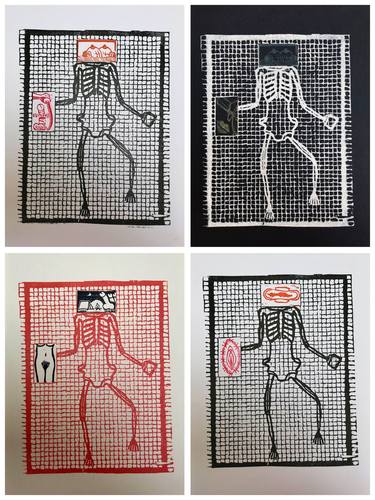 Original Figurative Body Printmaking by Laurianne Donnez