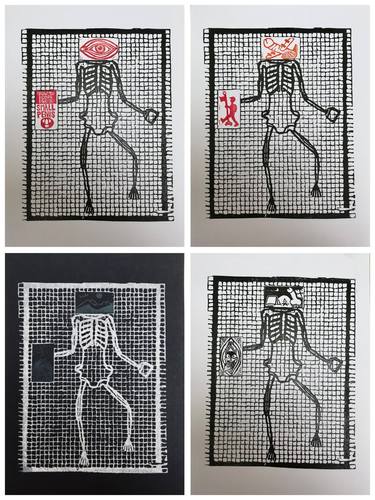 Original Figurative Body Printmaking by Laurianne Donnez