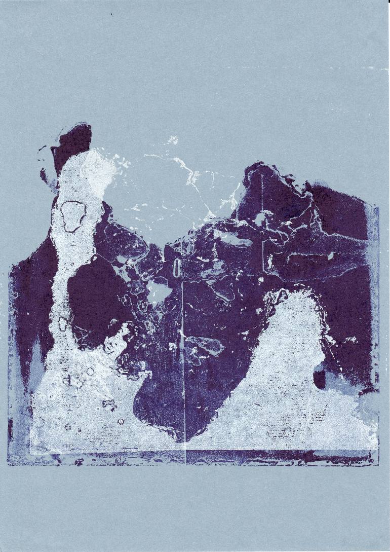 Original Other Printmaking by Laurianne Donnez | Abstract Art on Paper | Wish you were here 5