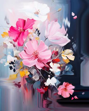 Print of Floral Mixed Media by Veronika Gramotina