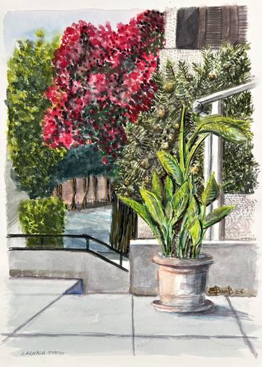 Original Contemporary Botanic Painting by Louis Ebarb