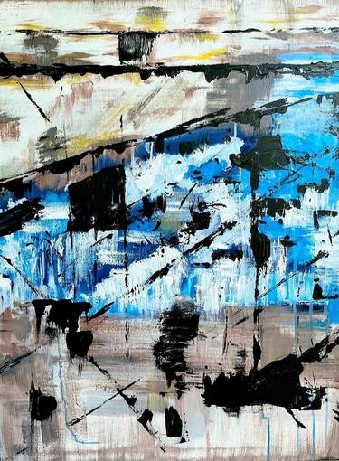 Original Abstract Expressionism Abstract Paintings by Melek Sulejman