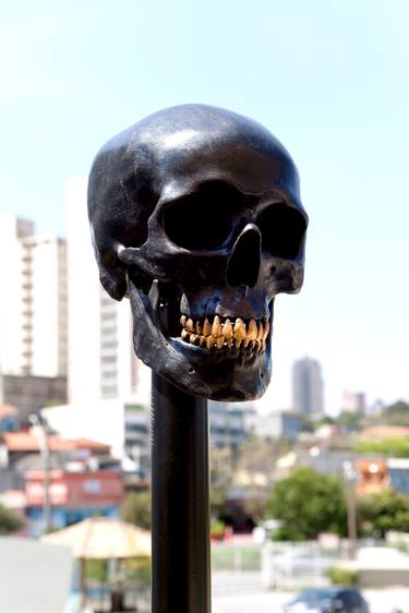 Original Figurative Mortality Sculpture by Luciano Zanette