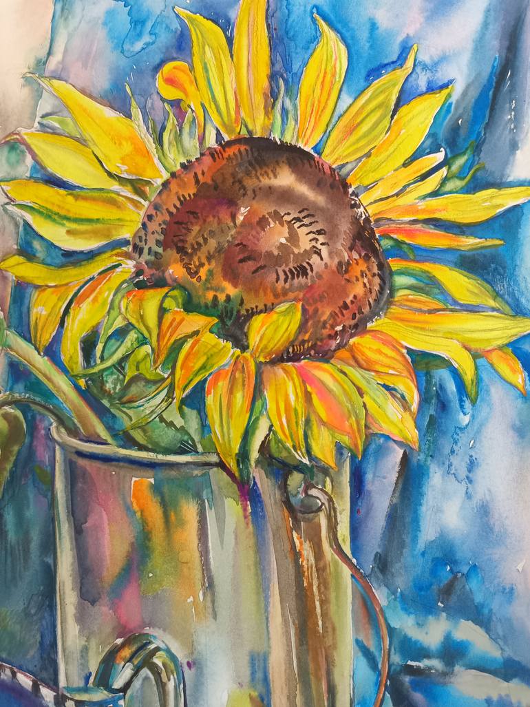 Original Impressionism Still Life Painting by Galina Hannemann