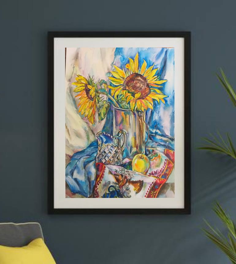 Original Impressionism Still Life Painting by Galina Hannemann