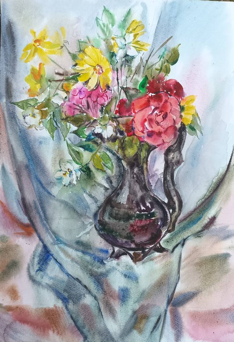 Print of Impressionism Still Life Paintings by Galina Hannemann