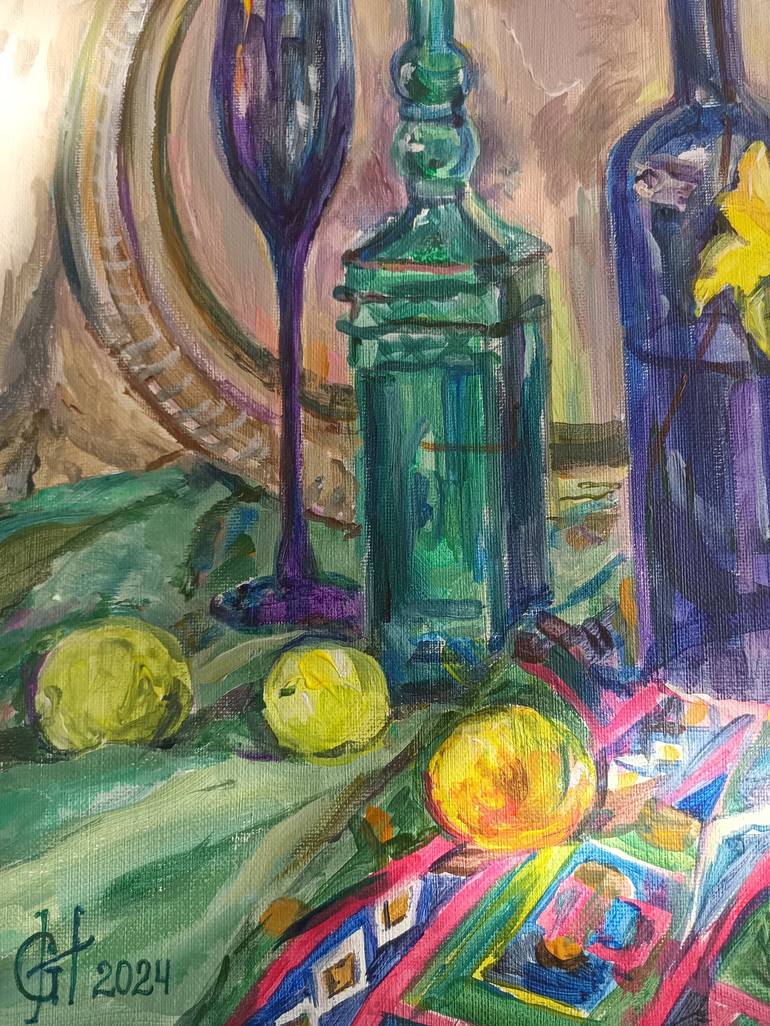 Original Impressionism Still Life Painting by Galina Hannemann