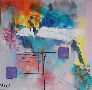 Original Abstract Expressionism Abstract Paintings by George Magill