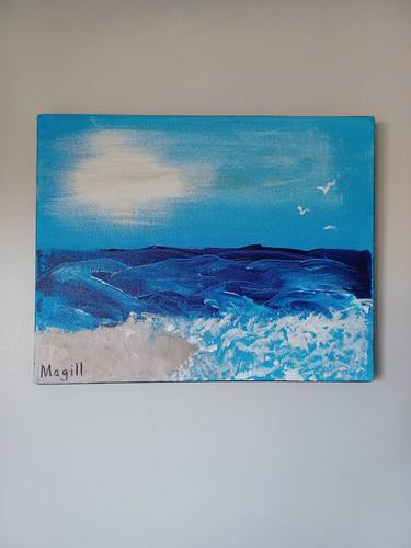 Original Realism Beach Paintings by George Magill