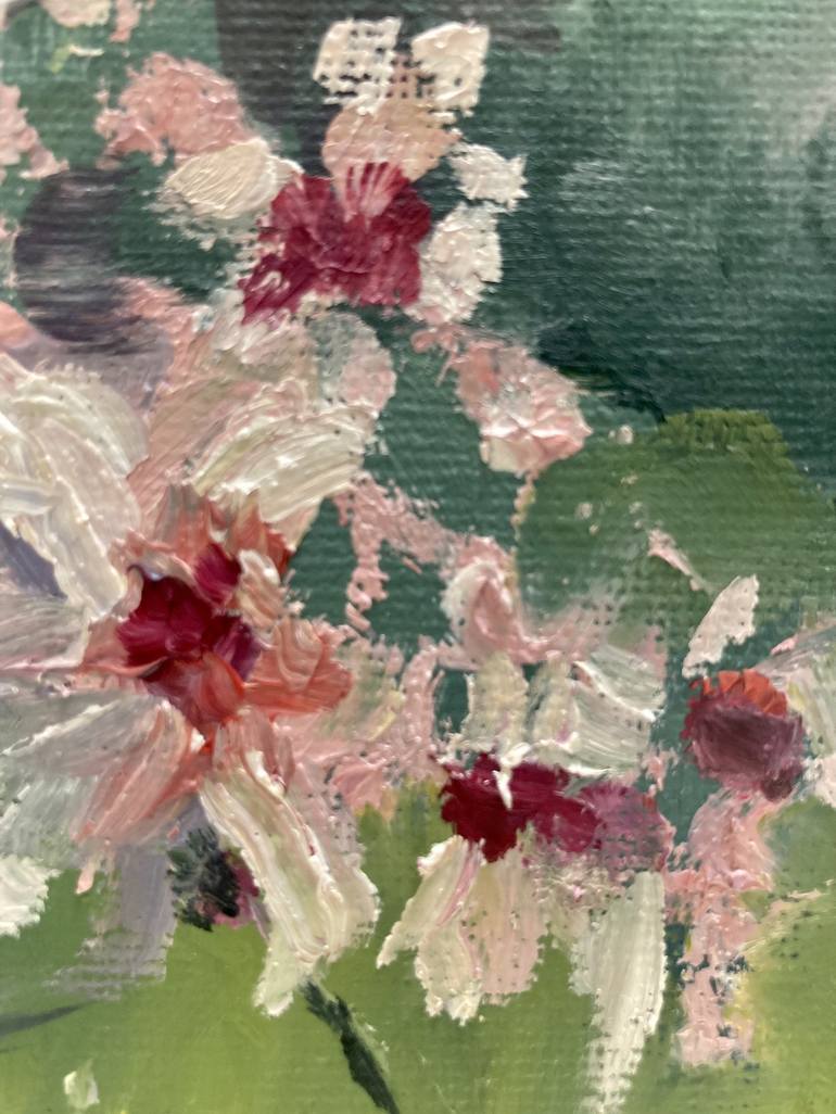 Original Impressionism Floral Painting by Yulia Prykina