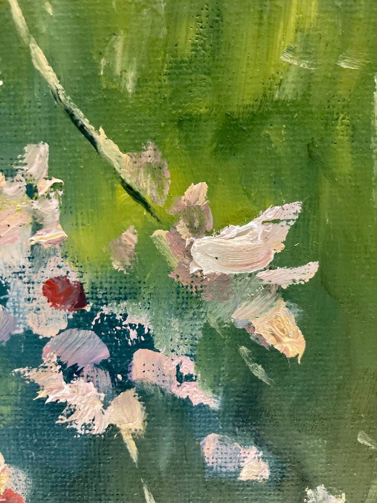 Original Impressionism Floral Painting by Yulia Prykina