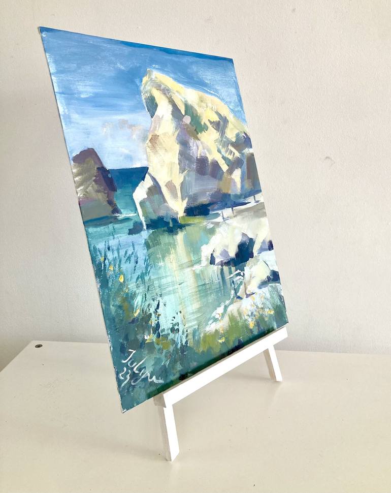 Original Impressionism Seascape Painting by Yulia Prykina