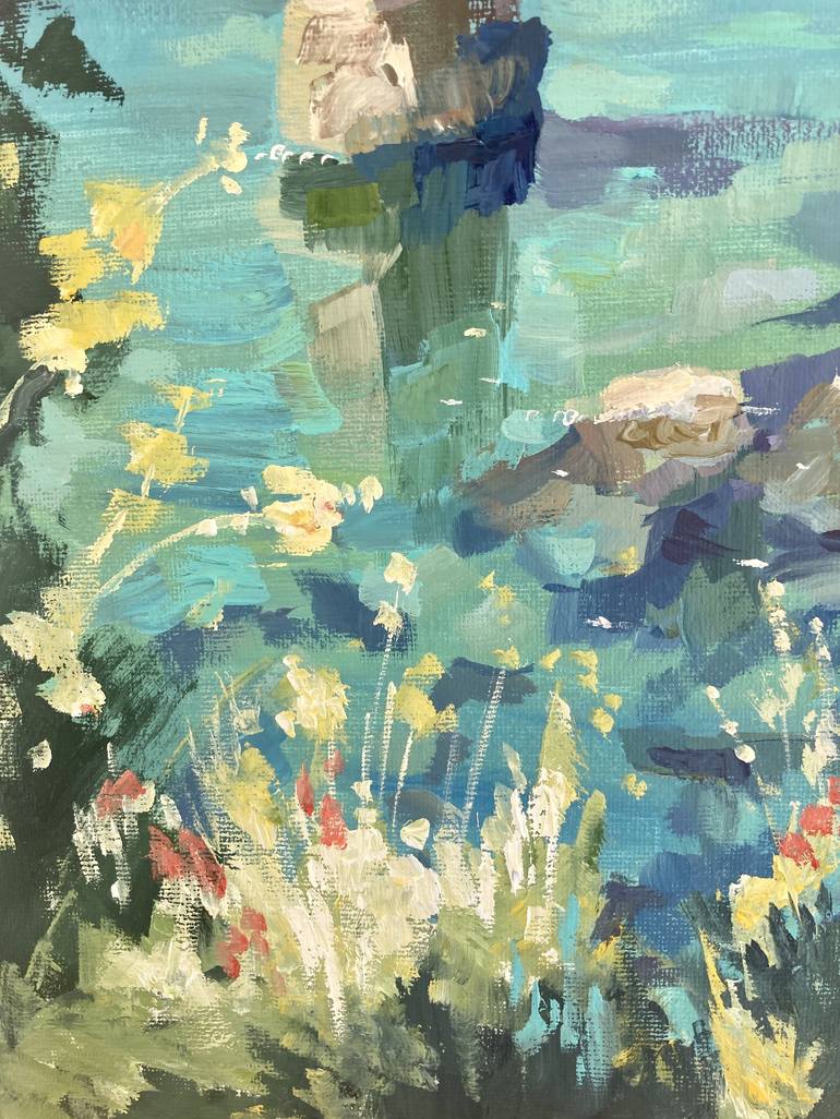 Original Impressionism Seascape Painting by Yulia Prykina