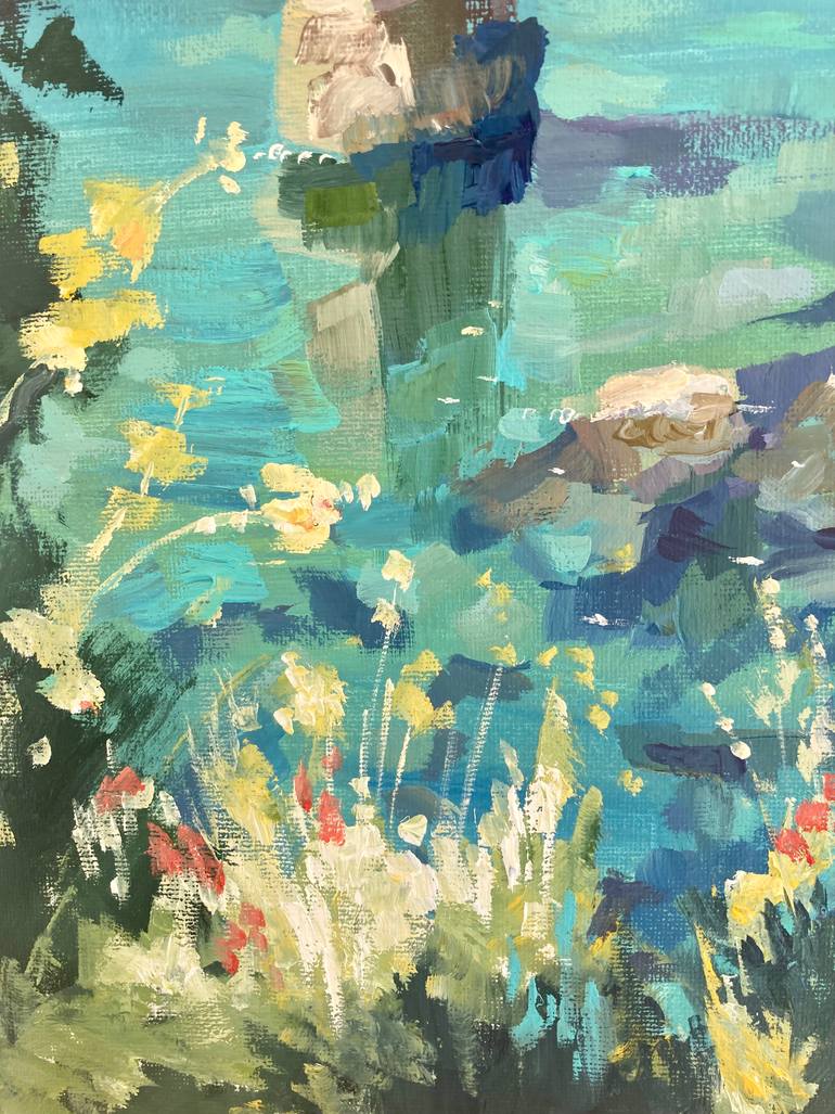 Original Impressionism Seascape Painting by Yulia Prykina